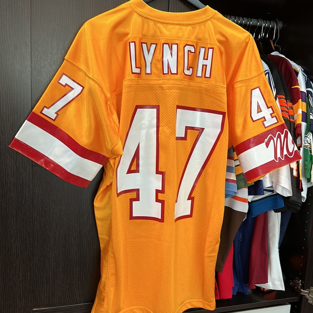 Tampa Bay Buccaneers John Lynch Mitchell & Ness Orange 1993 Authentic NFL Jersey - Picture 11 of 12